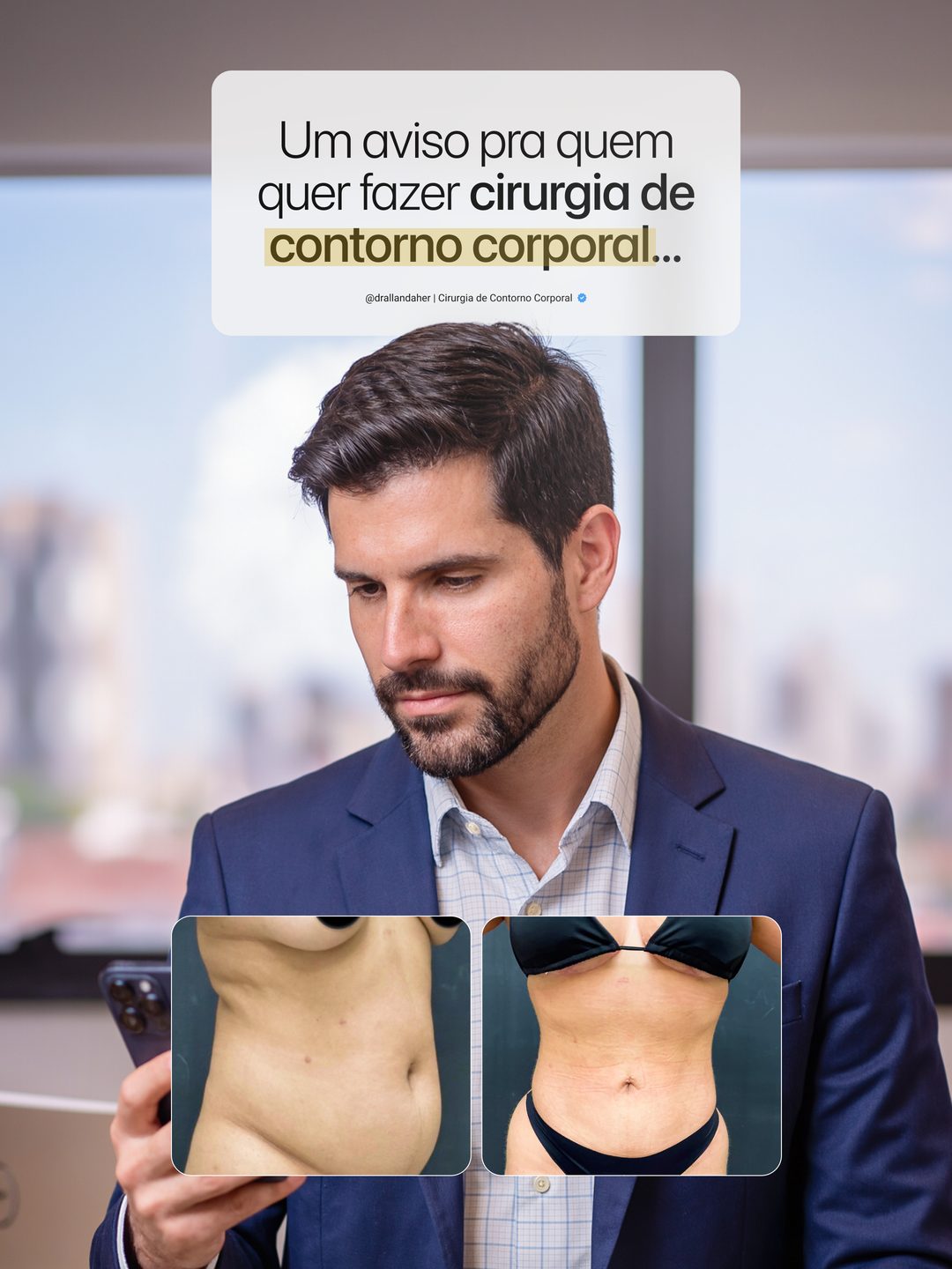 Arte de Instagram produzida para Dr. Allan Daher