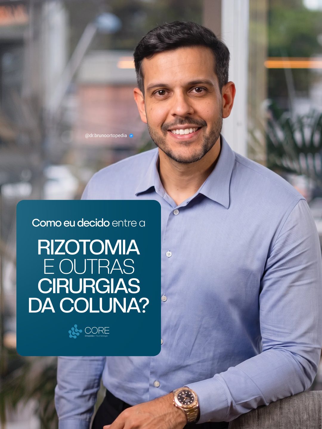Arte de Instagram produzida para Dr. Bruno Monteiro