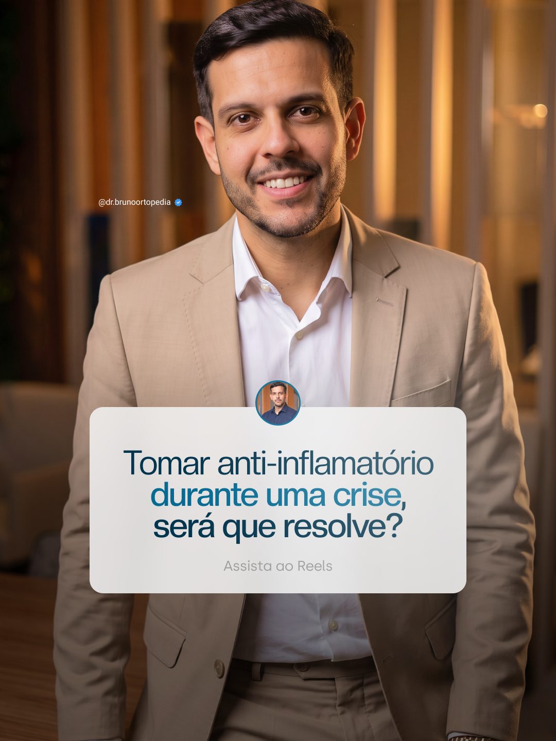 Arte de Instagram produzida para Dr. Bruno Monteiro