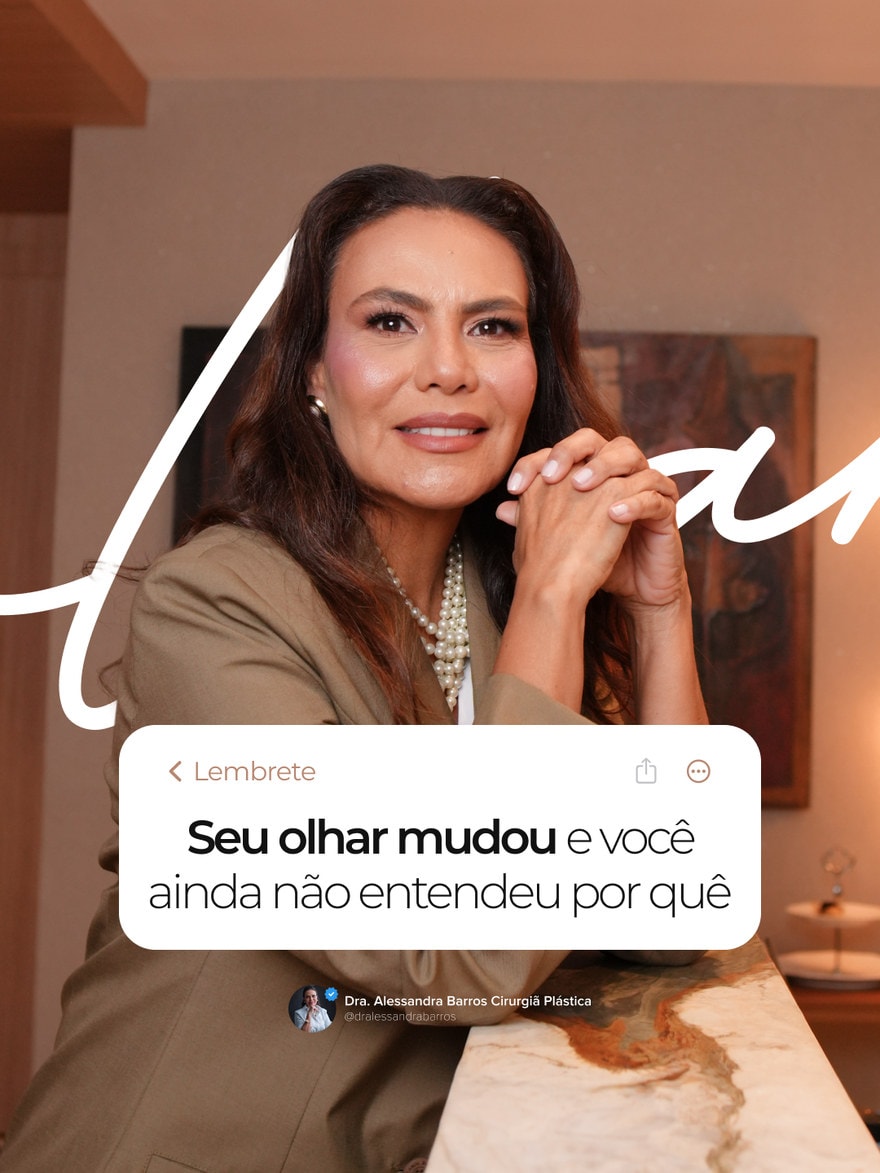 Arte de Instagram produzida pela Milano para Dra. Alessandra Barros